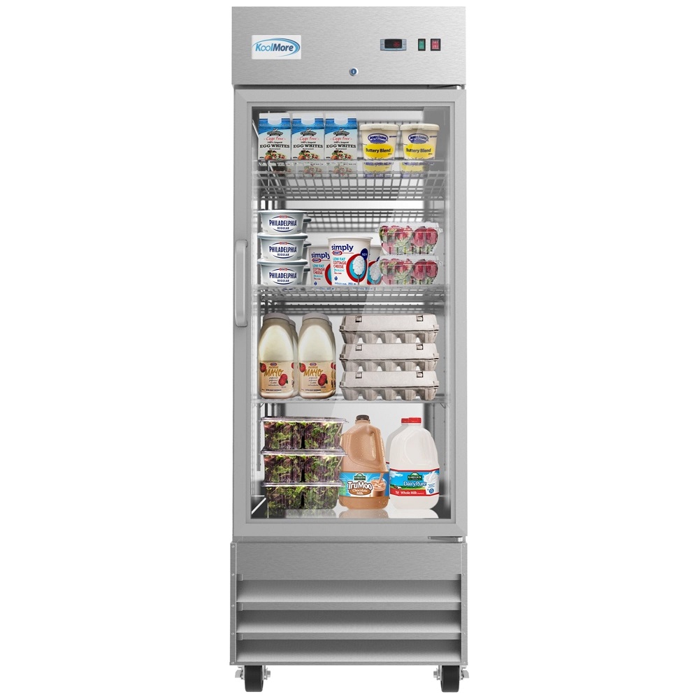 glass door refrigerator