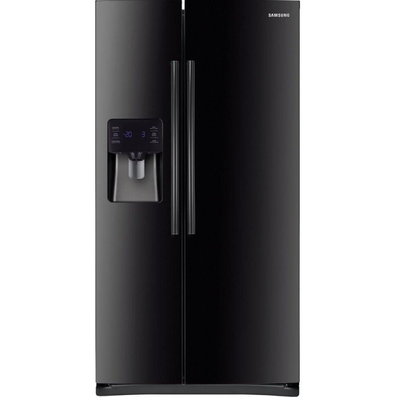 black stainless steel refrigerator